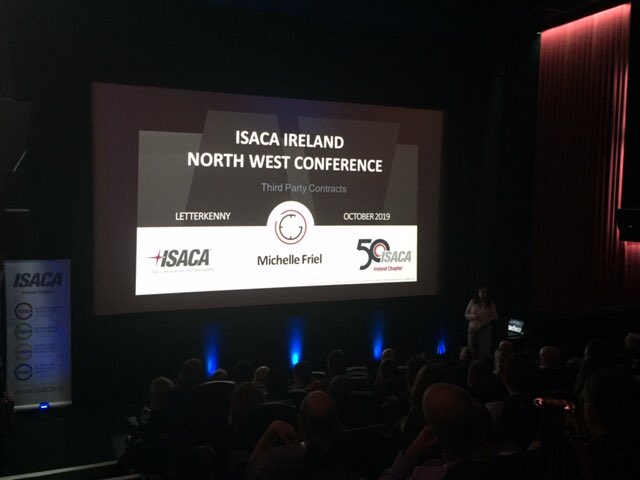 Pramerica (@pramerica_ire) on Twitter photo Kicking off our afternoon sessions is Pramerica’s own Michelle Friel utilizing her legal expertise to highlight 3rd Party Contractual Obligations
#ISACA19LKY #Pramerica Kicking off our afternoon sessions is Pramerica’s own Michelle Friel utilizing her legal expertise to highlight 3rd Party Contractual Obligations
#ISACA19LKY #Pramerica