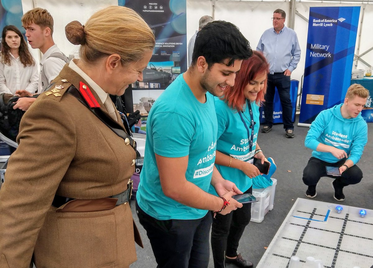 KeighleyMike's tweet photo. The @Bruneluni Student Ambassador team have been really busy engaging with hundreds of schoolchildren @RMASandhurst, encouraging them to have fun with #STEMeducation. Thanks for the invite @Debstaylor19 #ArmySTEM #RMASstem19 @Brunel_STEM https://t.co/5Xe7Sget7f