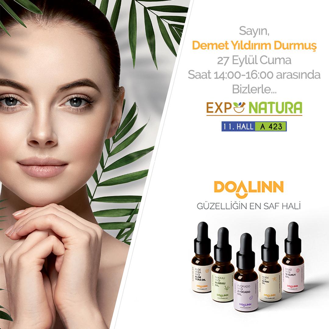 #exponaturafuari’ında #Doalinn standında bugün “Sabun Nasıl Yapılır?” kitabı imza gününde Demet Yıldırım Durmuş sizleri bekliyor. #bitkibilimi #doğalyağlar #organikyağlar #organicoils #naturaloils