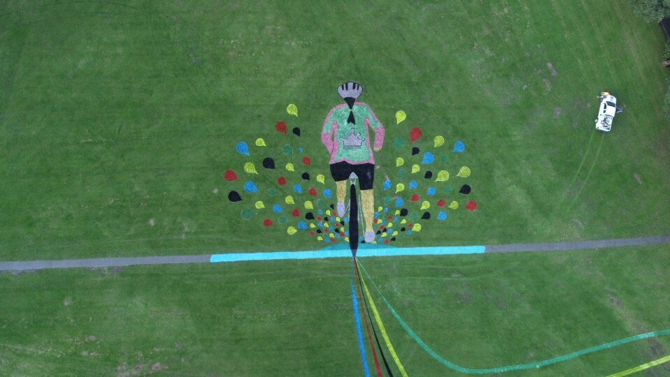 fieldsovision's tweet photo. @queeniequeensCC we at @fieldsovision are keen to give our @UCI_cycling landart lady cyclist a name, which one of your members does our lady most resemble? Maybe you could do a poll! https://t.co/tRx0D3QIXp