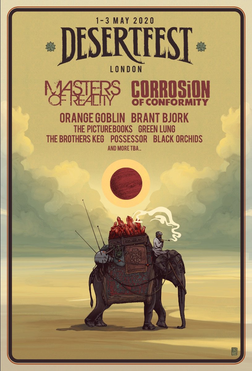 Masters of Reality, <a href="/coccabal/">Corrosion of Conformity</a>, <a href="/OrangeGoblin1/">Orange Goblin</a>, <a href="/BrantBjork/">Brant Bjork</a>, <a href="/thepicturebooks/">The Picturebooks</a>, <a href="/greenlungband/">GREEN LUNG</a>, <a href="/_blackorchids_/">Black Orchids</a> and more announced for <a href="/DesertFest/">DesertFest</a> London! distortedsoundmag.com/desertfest-lon…