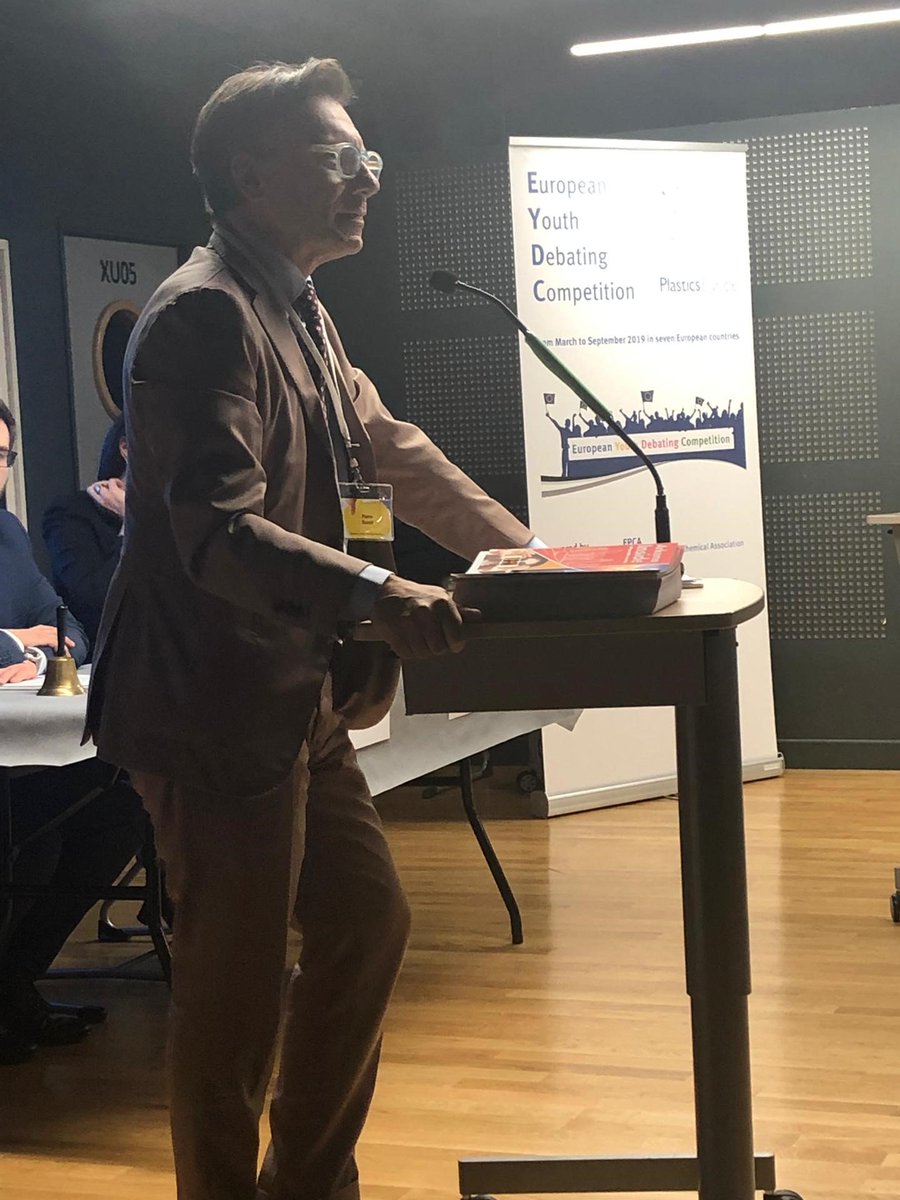 "There is relevance of plastics in your daily life objects. But we - as industry - cannot ignore the popular opinion, we must rethink, for example in the performance of our products, as consumers ask for continuously improved performance" #youthdebate2019