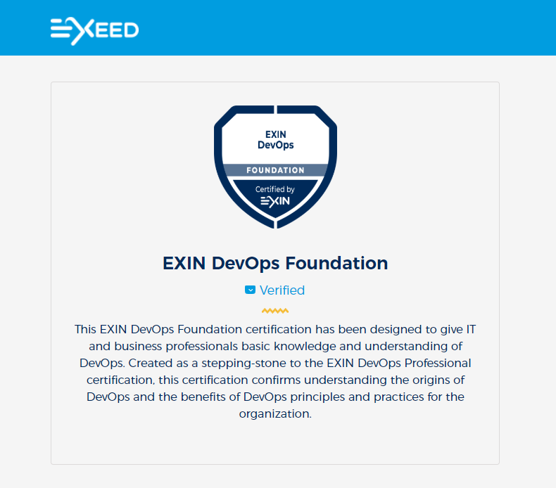 EXINglobal's tweet photo. We are happy to see both candidates and trainers sharing badges associated with their EXIN certifications on social media. Learn more about their advantages and EXeed, the platform used to issue them:
https://t.co/bQGG5XZMmh
#exeedbadges #exincertification https://t.co/3QI6rpLJJJ