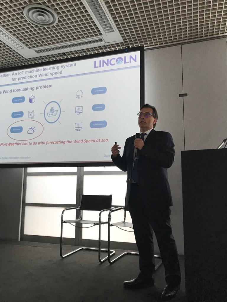 Third presentation: "Data analytics advantages for maritime operational services" with <a href="/JacopoCassina/">Jacopo Cassina</a>, Gabriele Montelisciani, <a href="/CCdstylios/">chrysostomos stylios</a>. #H2020 #WMF2019 #shipbuilding
