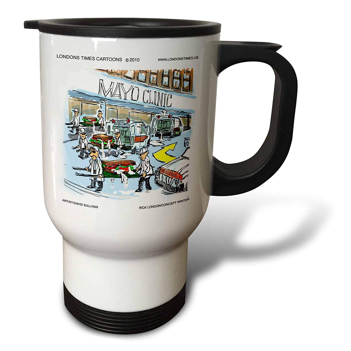 ricklondon's tweet photo. #MayoClinic #Comic #Travelmug by @LTCartoons at our #Amazon #Giftshop Order from the #convenience & #Security of your own #home #deals #hospital #clinic #mayo #puns #pun #coffee #mug #medical #mugs #LTCartoons #googleTopRanked #AmazonTopBrand #LTCartoons https://t.co/fsizMFMAtM https://t.co/eHw7zOsMq1