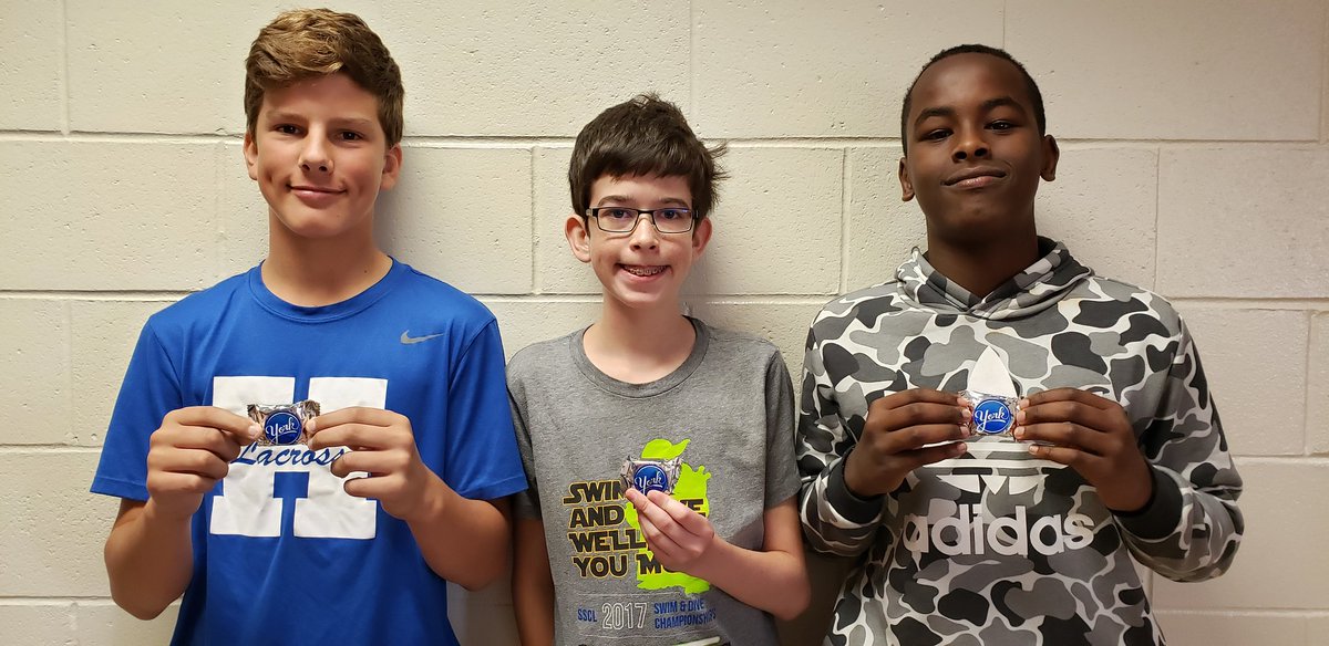 EmmonsCathy's tweet photo. @Hersheys @RutaSepetys @wmscats Honors 8 had a lot of fun practicing imagery w/ #yorkpeppermintpatties in preparation for writing a #shoestory. #salttothesea inspired one group's piece of writing...something Alfred could have written Hannelore. #theshoestellthestory #classwinners https://t.co/ND1BelFWBm