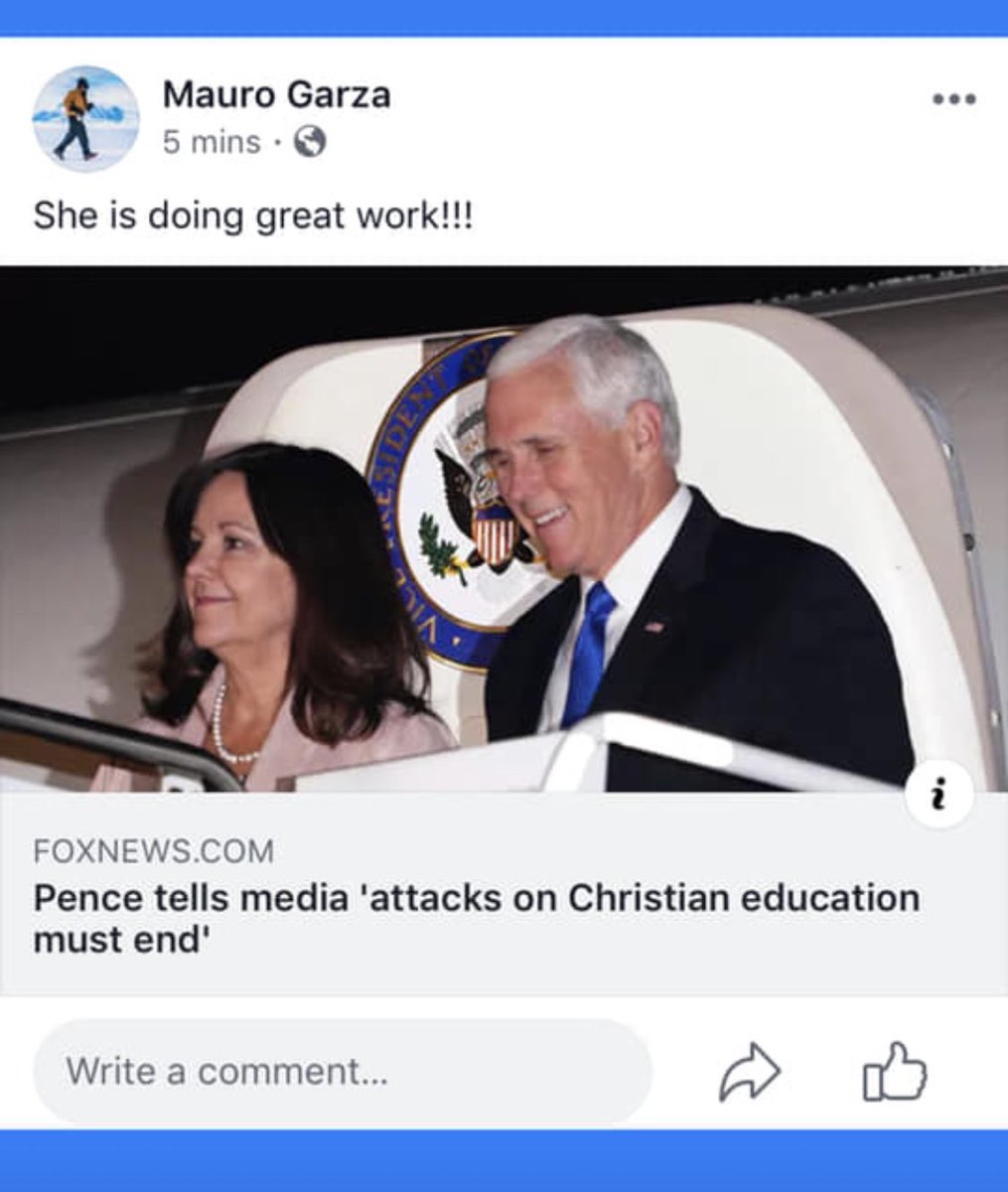 PegProtest's tweet photo. .@Mauro4Texas thinks anti-LGBTQIA+ bigots like @KarenPence &amp; the school she works for are doing great work. Funny how a gay man promotes such dangerous hate against his own. #pegprotest #LGBTQoftwitter #lgbtqia #lgbtq https://t.co/7oYXBrqfav