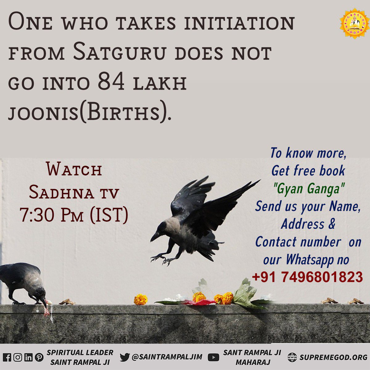 #श्राद्ध_मत_करना
✨वेदों और शास्त्रों के ज्ञान आधार से श्राद्ध करना गलत है। ये क्रियाएं शास्त्र विरुद्ध होने के कारण मोक्षदायक नहीं हैं।
<a href="/SaintRampalJiM/">Sant Rampal Ji Maharaj</a> <a href="/SatlokChannel/">SA News Channel</a>