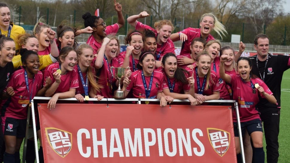 NTUWelcome2019's tweet photo. Women Football Trials tomorrow at Clifton, 1-4pm. Meet at the 3G pitch and don't forget to bring water, moulded football boots, full training kit, and shin pads. ⚽️ https://t.co/N8ys3kvnUV