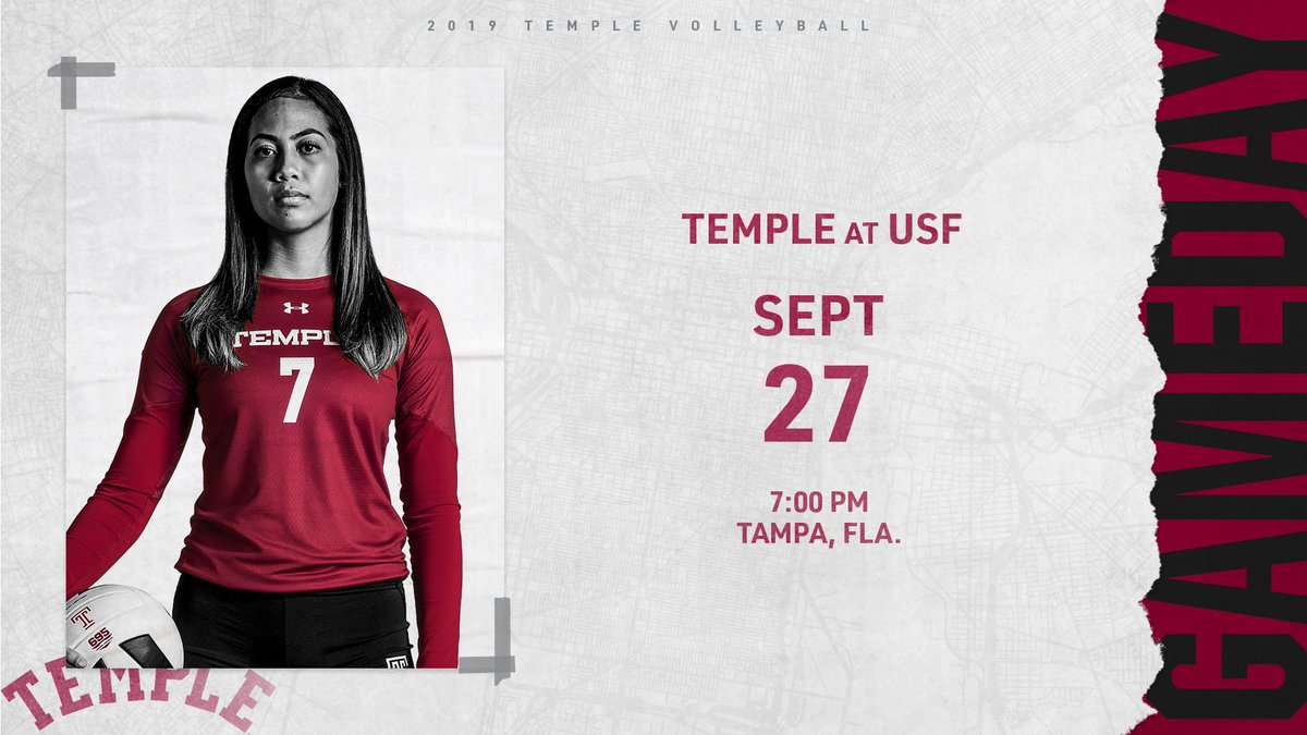 Temple_VB's tweet photo. American Athletic Conference 🏐 starts TONIGHT! 👊

🆚 USF
🕙 7 p.m.
📍 Tampa, Fla.
📊 https://t.co/SRs3NKblkH

#TUVB | #B2B🍒 https://t.co/lHGLl1CuC8