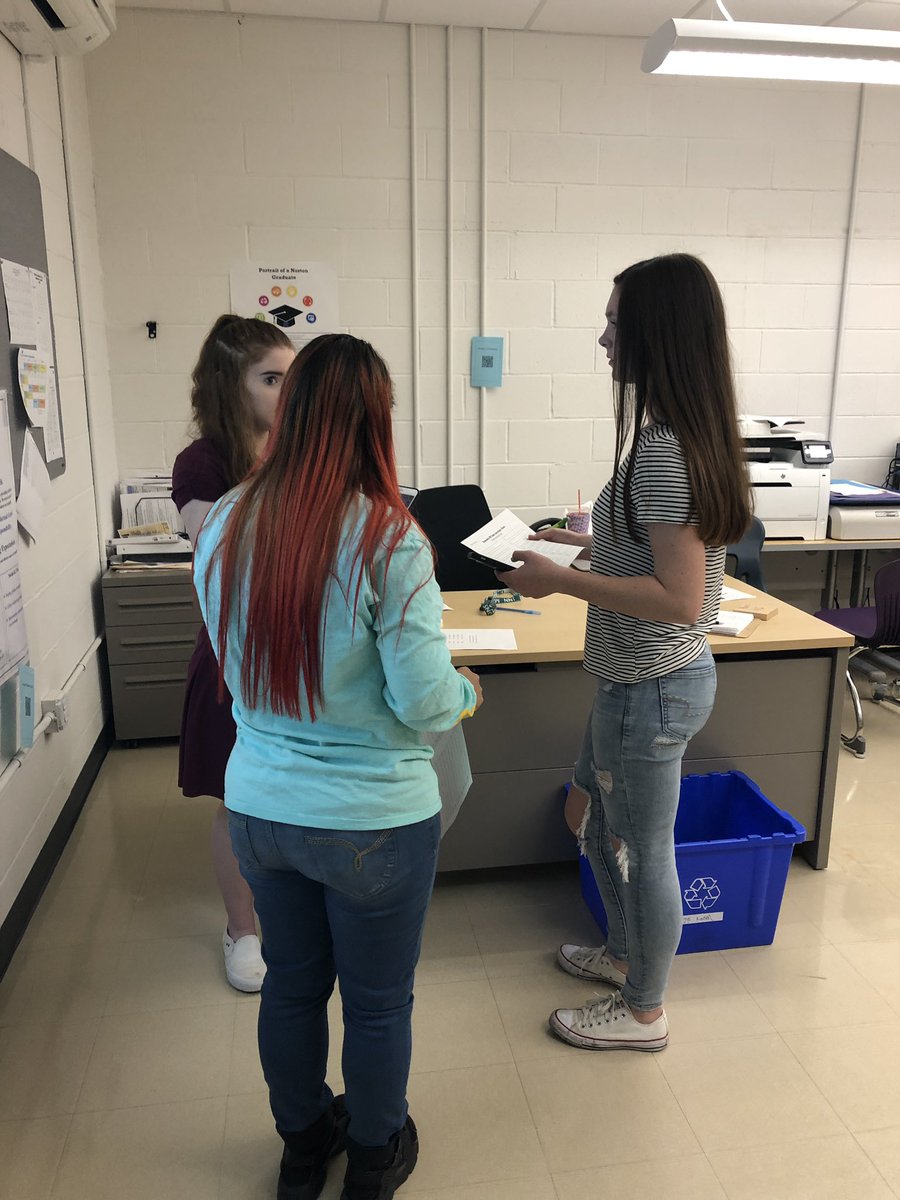 NHSBizTech's tweet photo. Intro to Bus class using QR Codes to learn economic terms. https://t.co/4OeoO62vei