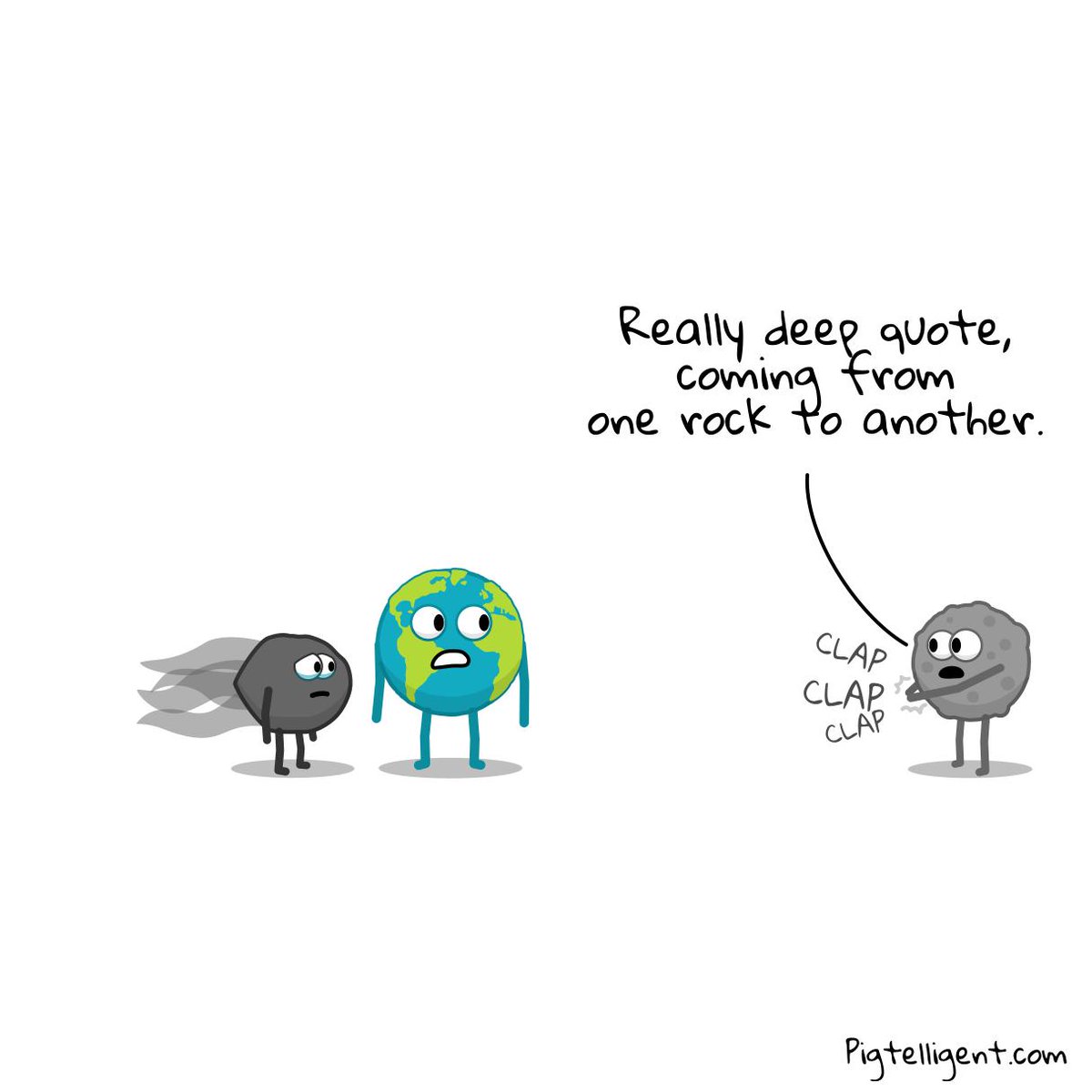 Pigtelligent's tweet photo. Little inspiration 👏😊 #sarcasm #webcomic #astronomy https://t.co/uuAjnnBV1c