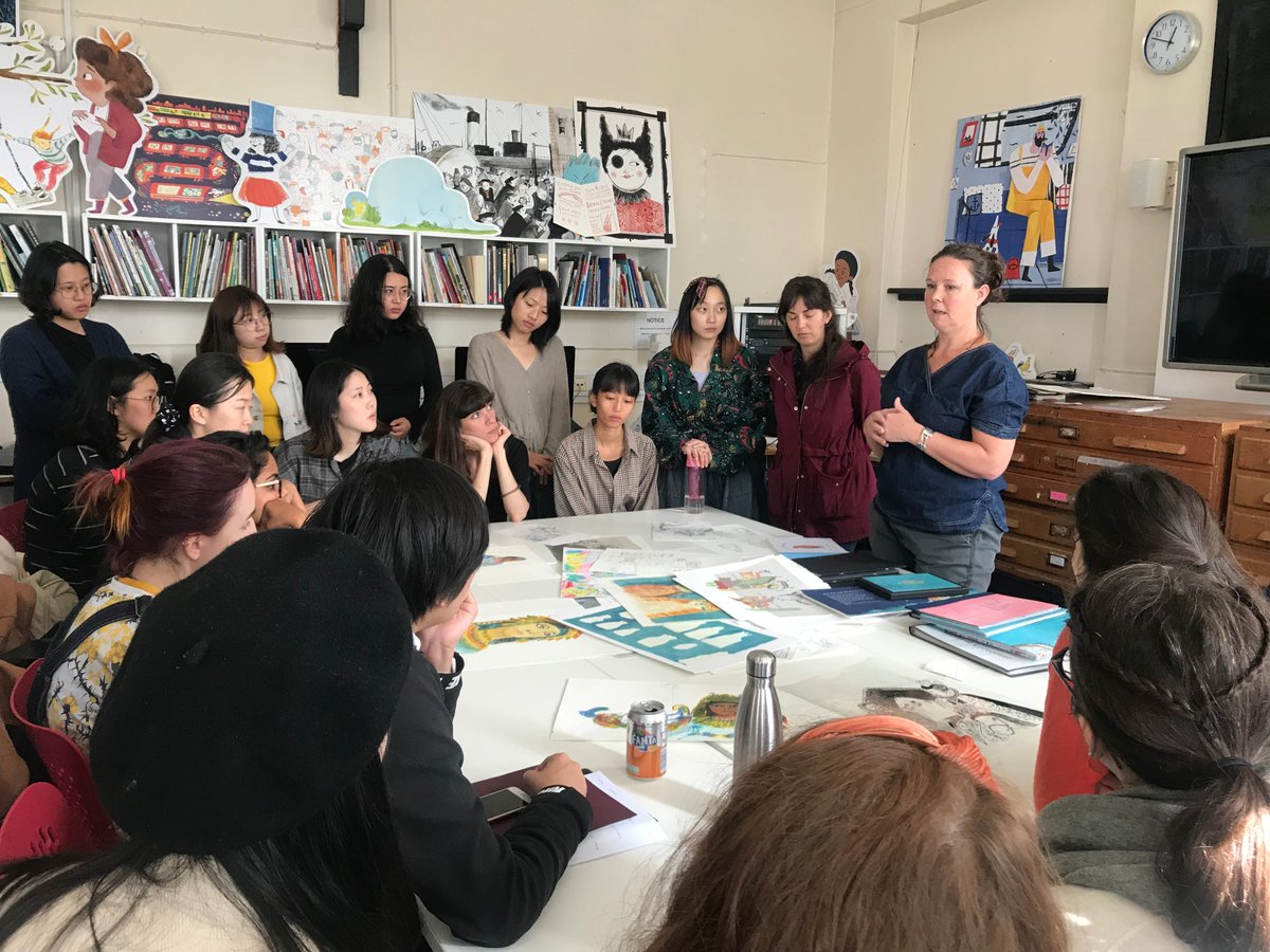 AngliaMACBI's tweet photo. This week the students graduating in 2020 went back into the studio ready to start our final part of this course. We can’t wait to share our work with you and introduce you to our talented illustrators!
#macbi #csacbi #illustrators #childrensbookillustration #graduation20 https://t.co/R8cVgNcMHY