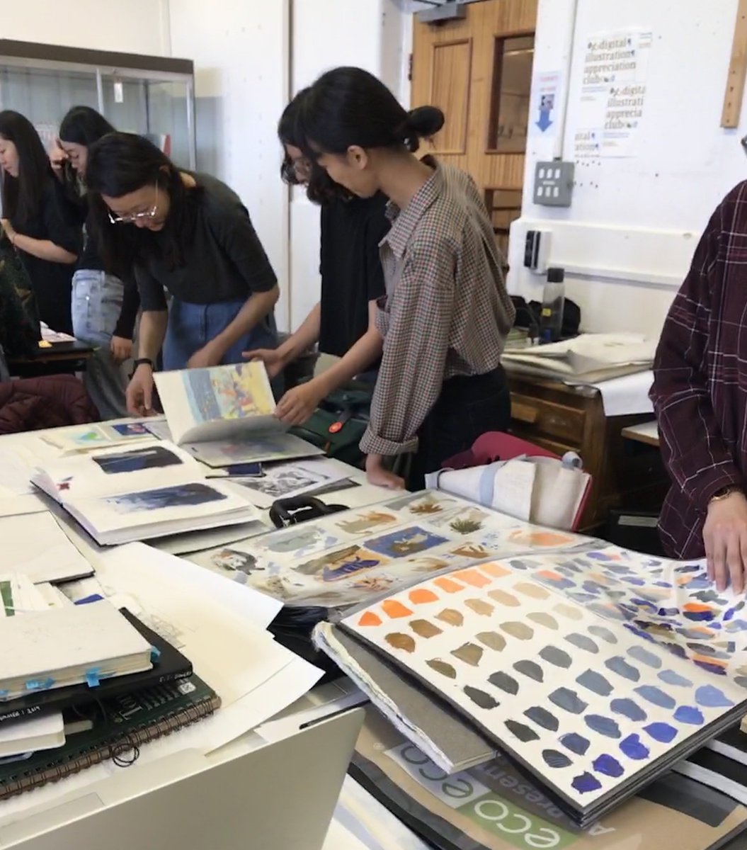 AngliaMACBI's tweet photo. This week the students graduating in 2020 went back into the studio ready to start our final part of this course. We can’t wait to share our work with you and introduce you to our talented illustrators!
#macbi #csacbi #illustrators #childrensbookillustration #graduation20 https://t.co/R8cVgNcMHY
