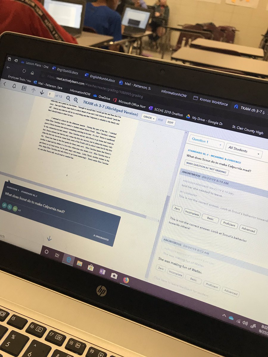 spatterwestga's tweet image. Silent sustained reading with text-dependent questions &amp;amp; instant feedback using #activelylearn #tkam #beyourbest #everystudentprepared #greatdayinSCC @sccboe  @ScchsSaints #SSR #ela