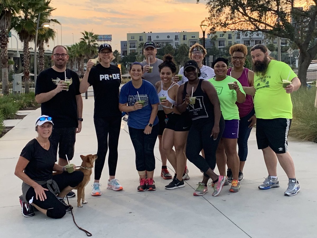 JaneCastor's tweet photo. The @TampaPD Memorial 5K Run/Walk is just 2 weeks away! Register at https://t.co/YkBl9RaCZc & join us on Oct 12th to honor the officers who lost their life protecting @CityofTampa.
Thank you @RawSmoothieCo for fueling up our employees this morning after our #TrainwithJane run! https://t.co/B8VWUtODT8