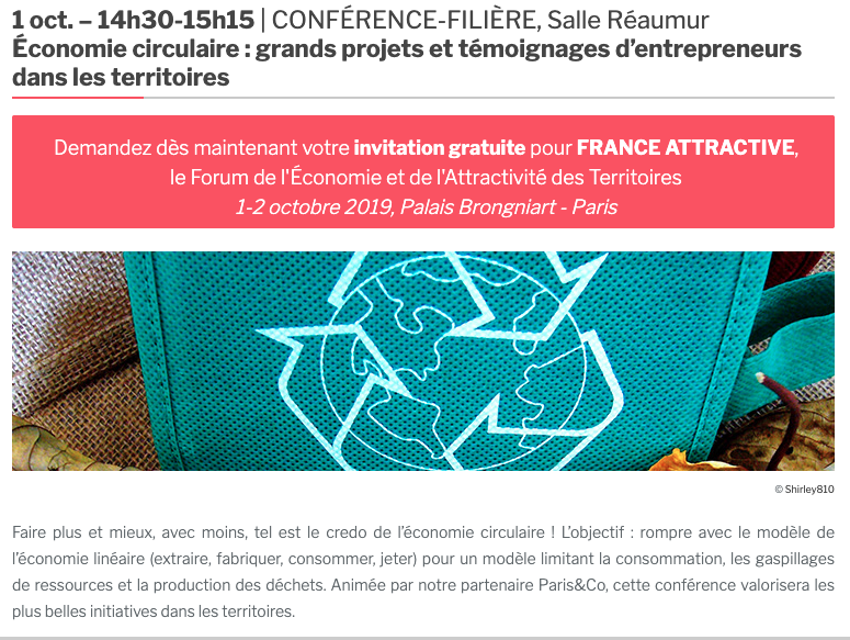 LookSharpParis's tweet photo. Une autre table ronde à ne pas manquer sur 
@FR_Attractive le 01/10 à 14h30 sur l'#EconomieCirculaire avec @Envie_org https://t.co/uOONftKZQw https://t.co/NYQHvK36Sg