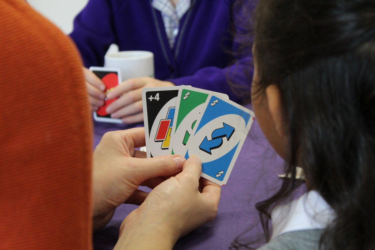 BansteadPrep's tweet photo. It's #HotChocFri! Uno, colouring and conversation, accompanied by biscuits and hot chocolate in those special mugs. Well done to the children who have gone #aboveandbeyond this week. #BPS_Values https://t.co/EkN7kF3UzV