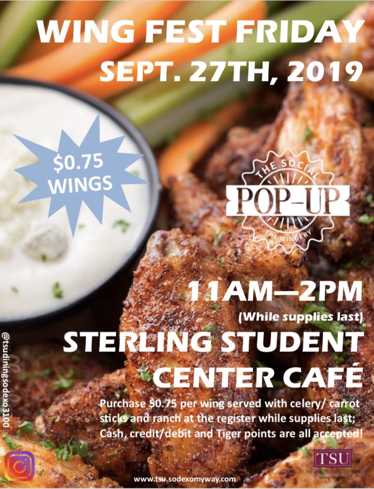 tsudining3100's tweet photo. WING FEST FRIDAY YALL!! 🤤👏 https://t.co/utOwFbCzBQ
