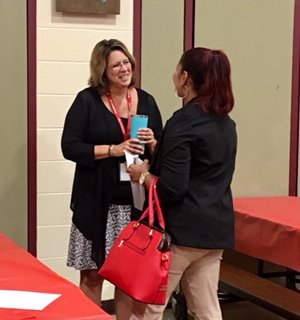GoodwinGator's tweet photo. Yesterday's Pancakes with parents was opportunity for parents and teachers to have a great conversation over some tasty pancakes made Goodwin staff.  Thank you to all who participated. https://t.co/hN2rHVE60a