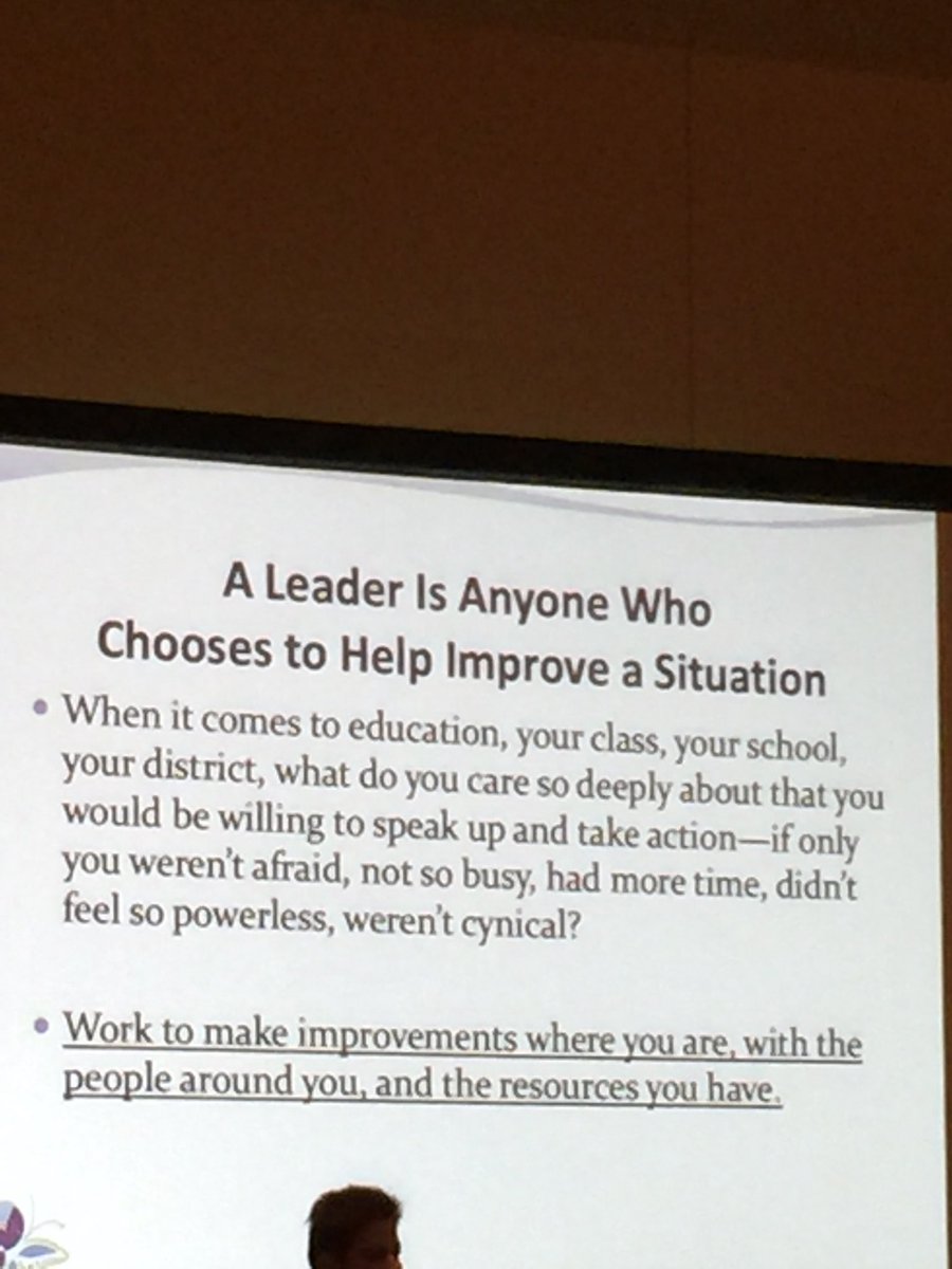 Influence is much more powerful than positional authority. Teachers are such critical agents of change. @MetamorphTLC