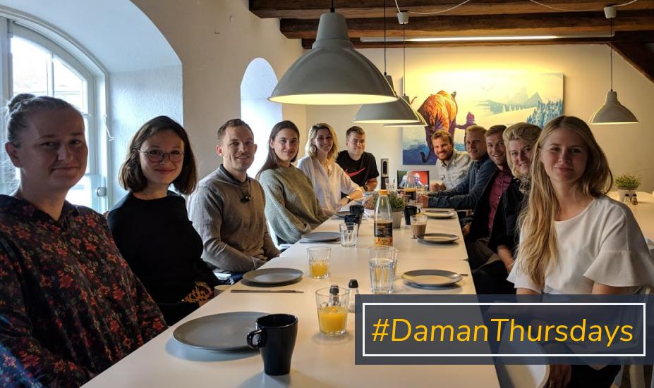 Yesss, yesterday was #DamanThursday! We started the day with having breakfast altogether - even a digital nomad who is currently working abroad joined us via Skype! Have a great weekend everyone ;) #teamgoals