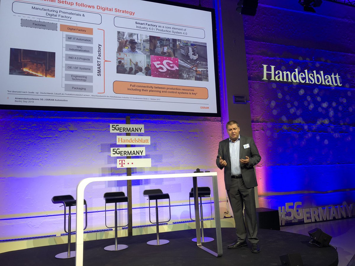 adel_al_saleh's tweet photo. Proud to see Stefan Fritz from our customer OSRAM talking about his evolution to #smartfactory based on one of our first #5G campus networks @OsramCOM #5Germany https://t.co/zh0CC3g4Oq