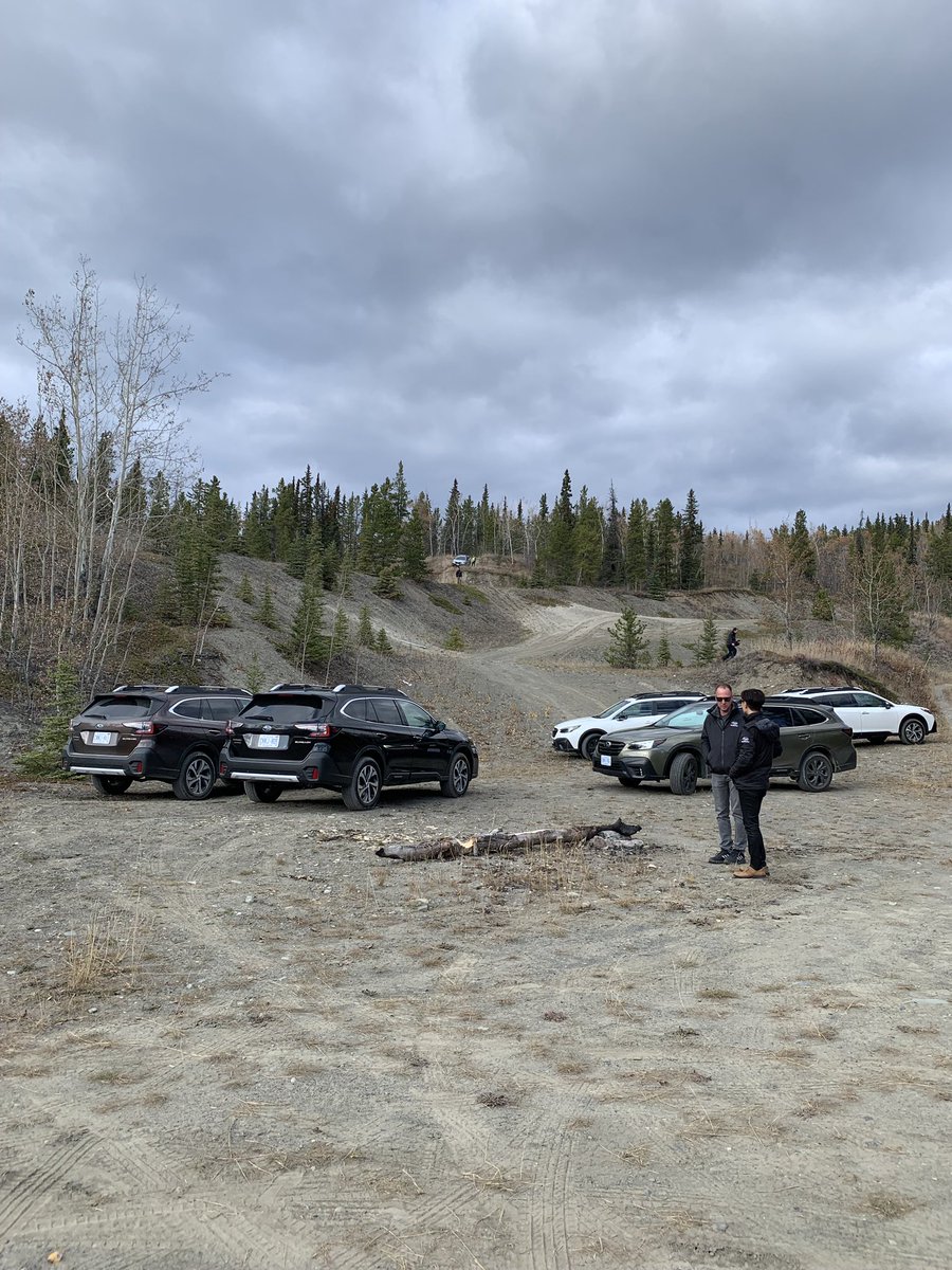 VehicleDG's tweet photo. The @SubaruCanada #2020Outback in the Yukon is like a pot of gold here at the end of this ๐ Having a great press launch this week and already planning a return trip to this beautiful landscape! https://t.co/odSRcpSisz