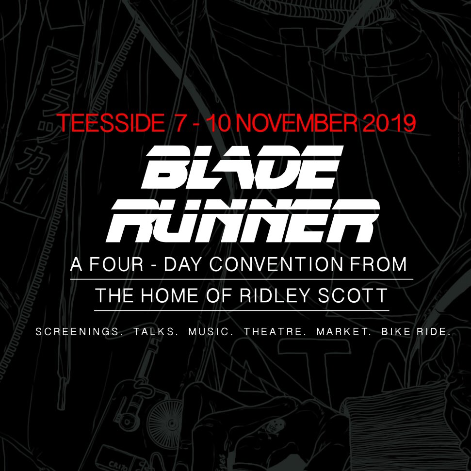 Nov 2019 marks the month Blade Runner is set. From Teesside, the home of Ridley Scott, we bring you 4 days of screenings, talks, dystopian music + much more
Tickets: cyberpunkconvention.com
<a href="/RidleyScottFree/">Ridley Scott</a> <a href="/JoannaVCassidy/">Joanna Cassidy</a> @theQuietus <a href="/MichaelBridge_/">Michael Bridge</a> <a href="/Bob_Fischer/">Bob Fischer</a> <a href="/nevolume/">NE Volume</a>