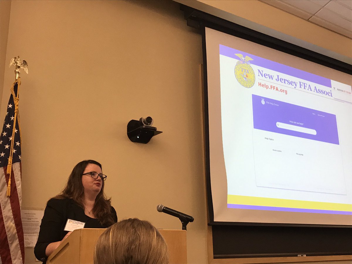 NBMiddleFFA's tweet photo. Some of you might remember her as a student teacher with us, but now Ms. Dowd is @NJFFA presenting at #NJFallAgEd #FFA https://t.co/haVWrD73WJ