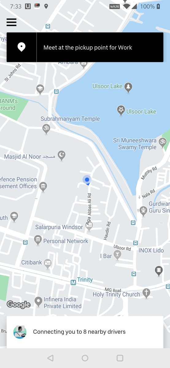Talesoffroth's tweet photo. Getting an Uber these days in Bangalore is like hoping for a miracle! @Uber_India https://t.co/kiufh0oD4x