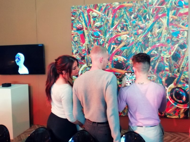 artsfestival's tweet photo. Experience the wonder of digital art at the #Creativate exhibition at the Standard Bank @JoyOfJazz this weekend. Catch three innovative and experimental works in the VIP Lounge at the Sandton Convention Centre. #SBJOJ22 @StandardBankArt https://t.co/LdP84WohqQ