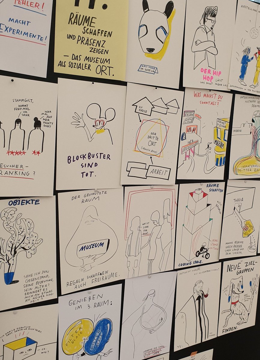 kulturstiftung's tweet photo. https://t.co/dJtzyz0MXG hat die #SmartCitiesMuseums-Tagung im #PotsdamMuseum begleitet: pointiert und mit Humor.
Die Vorträge wurden ebenfalls als Videos festgehalten. Anfang Oktober werden die Mitschnitte auf unserer Website veröffentlicht. 
 #MuseenVerändern
#Stadtgefährten https://t.co/5SEOzvKbkg