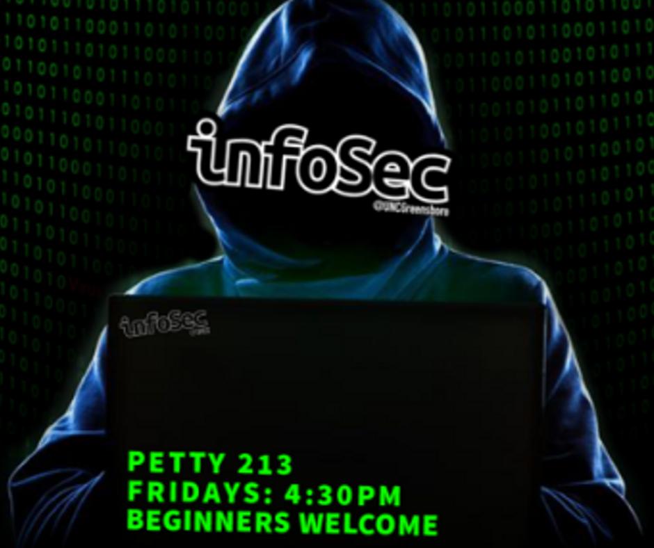 UNCG_CompSci's tweet image. Join the infoSec Club today in Petty 213 at 4:30 for a session on Cyber Security and CTFs taught by John Hammond from the US Dept of Defense. Don&apos;t forget your laptop!
#UNCGCompSci #UNCGWay #informationsecurity #infosec #infosecurity #cybersecurity #hacking #FridayFun