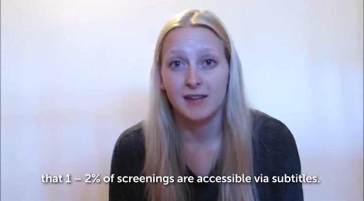➡️ #SubtitledCinema VIDEO! ⬅️
Please watch and listen to what these deaf people have to say... featuring... <a href="/JessicaOOTC/">Jessica Kellgren-Fozard</a> @jazzywhipps <a href="/deafgirly/">Deafinitely Girly</a> <a href="/MrLukeChristian/">Mr Luke Christian</a> <a href="/LiamODellUK/">Liam O'Dell</a> <a href="/Shelle02/">Michelle Hedley 💙</a>

youtu.be/hKFczu56tNM

Let’s bring #deaf people back to the cinema! #Accessibility #Equality