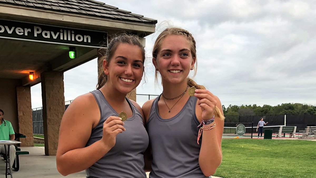SHS_GirlsTennis's tweet photo. CONGRATULATIONS Number 1 Doubles team Biggs & Unruh for 1st Place finish at City tourney! #SHSLadyVikesTennis #RacketStrong #PowerOn https://t.co/RWndAexYaZ