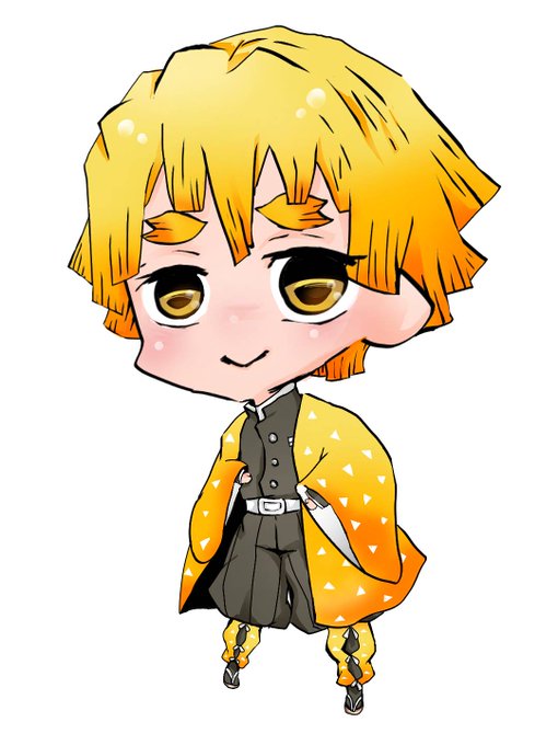 よっしゅうさんがTwitterに投稿した我妻善逸(鬼滅の刃)のイラスト。