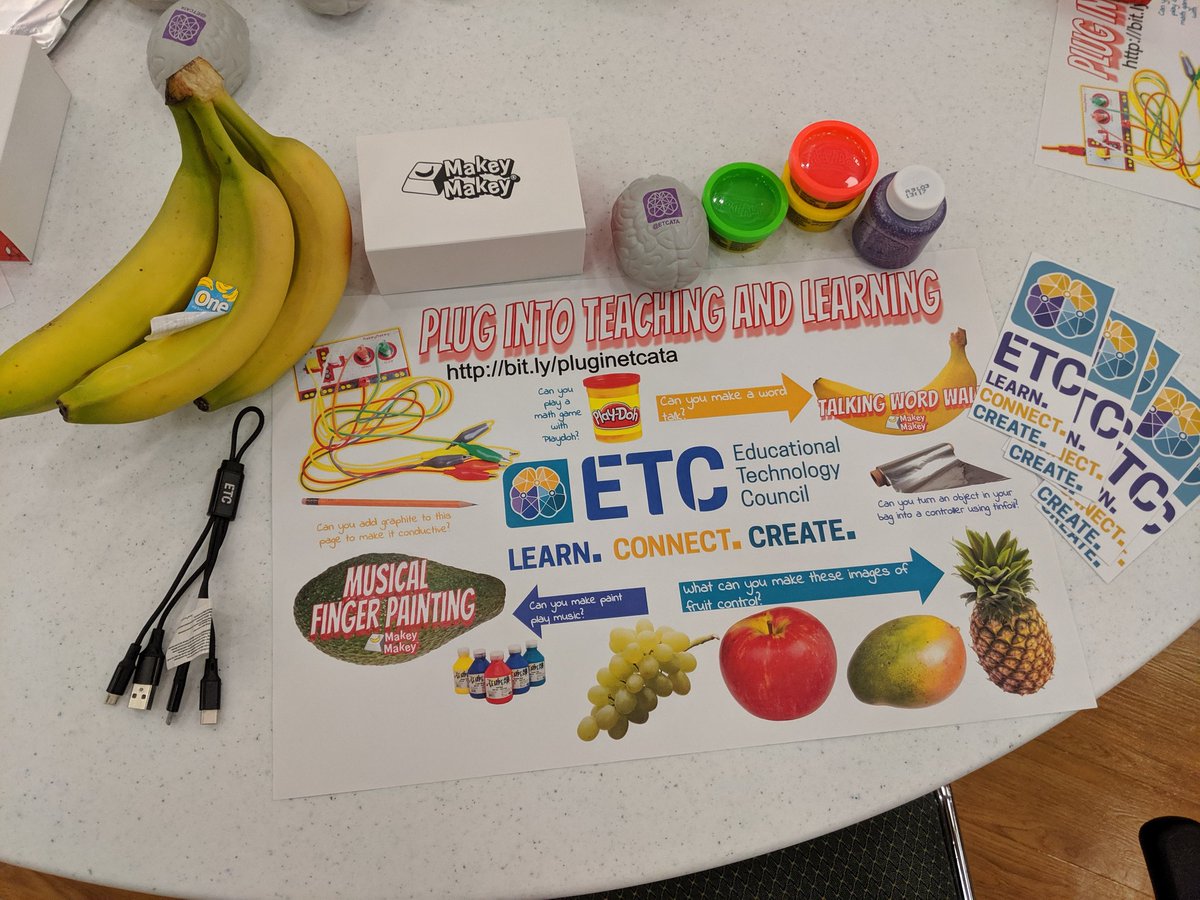 Ready to learn, connect, and create with <a href="/ETCATA/">ETCATA</a> for the Plug into Teaching and Learning event! Check it out http://bit.lypluginetcata  #makeymakey #abed #edtech <a href="/LSI_on_Learning/">LSI on Learning</a>