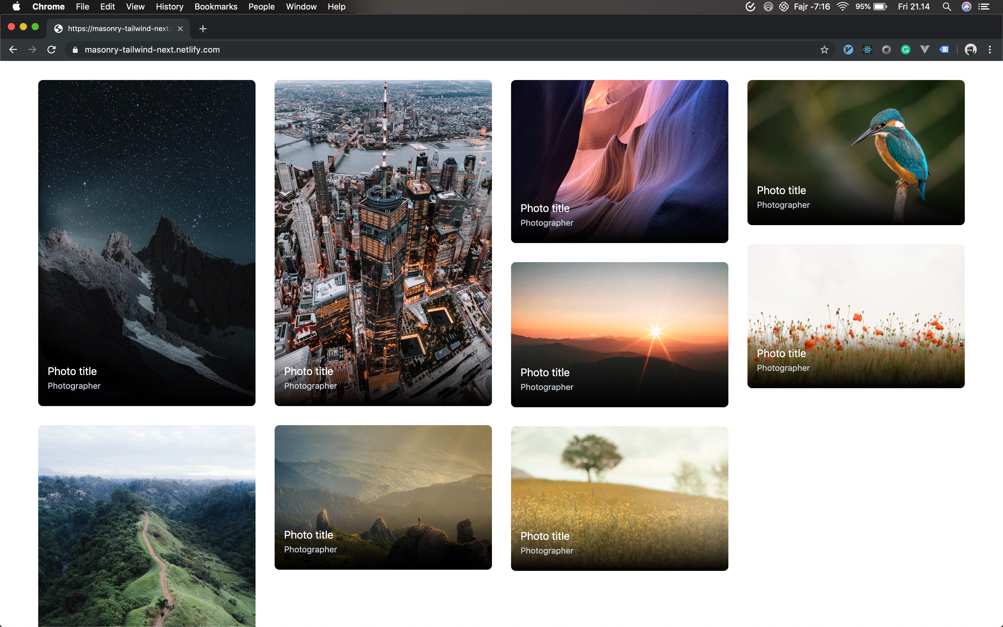 Muhammad Muhajir Simple Masonry Grid With Just Column Count 4 And Column Gap 2rem Repo Can Be Found Here T Co Nxv4hqrqgn Masonry Css Javascript React Nextjs Tailwindcss T Co 5maiavpymq Twitter