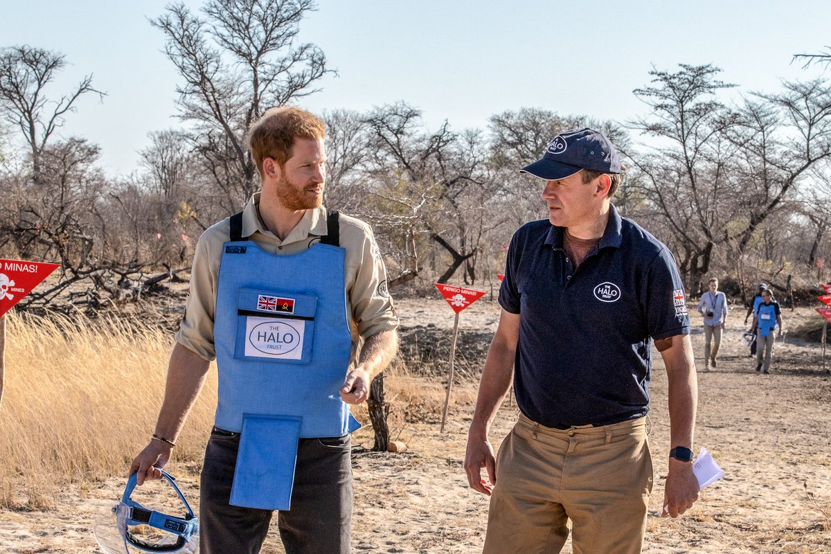 Learn more about HRH Duke of Sussex's visit to the HALO Trust in Angola, and how you can join the effort to create a landmine free 2025 at halotrust.org #Landminefree2025 #PrinceHarry #RoyalTourAngola