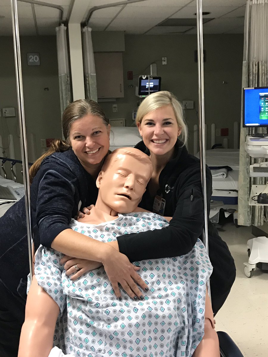 SimCity007's tweet photo. Willie went on a field trip this morning for Code Blue Refresher Training with Endoscopy Staff! https://t.co/t9SvmxcBPQ