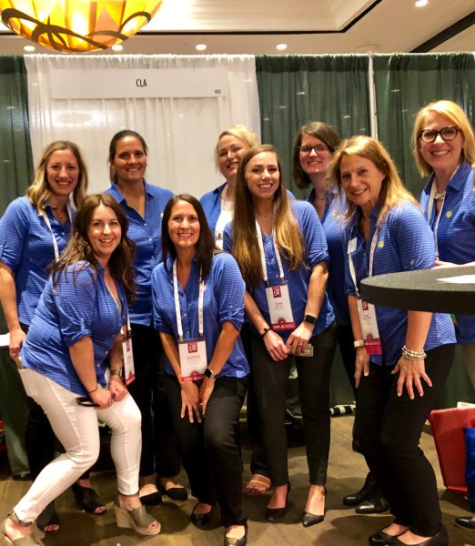 CLAconnect's tweet photo. The #2019CREWConvention opened with a knock your socks off presentation from the US Navy’s First Female F-14 Tomcat Fighter Pilot. #CLApromise #CreateOpportunites #Construction #Orlando https://t.co/mVmwuY3nbw