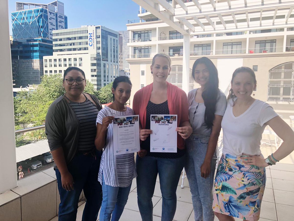 kimberoo's tweet photo. Today I took a pledge to #MakeTravelMatter! So awesome being part of the @travelTTC and @Treadright in seeking out sustainable travel in all our brands. Thanks to my amazing TTC Digital team for standing together x #WorldTourismDay https://t.co/TqRHiiHLDW