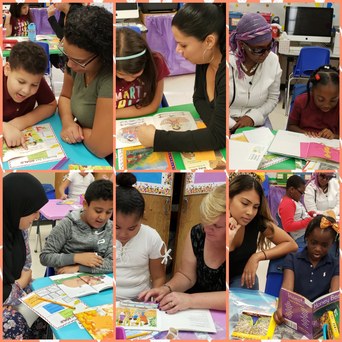 First Family Friday was spectacular! Students and parents became great readers by setting reading goals together! #76learns #76q #tcrwp 📚