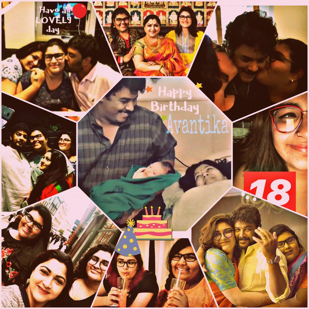thindalbalaji's tweet photo. @khushsundar Mam Wishing a success &amp; Happiness today and always with your life with your lovely 1st princess #Avantika #HBD 🎂🤩😊😊 https://t.co/w4gc01vz1S