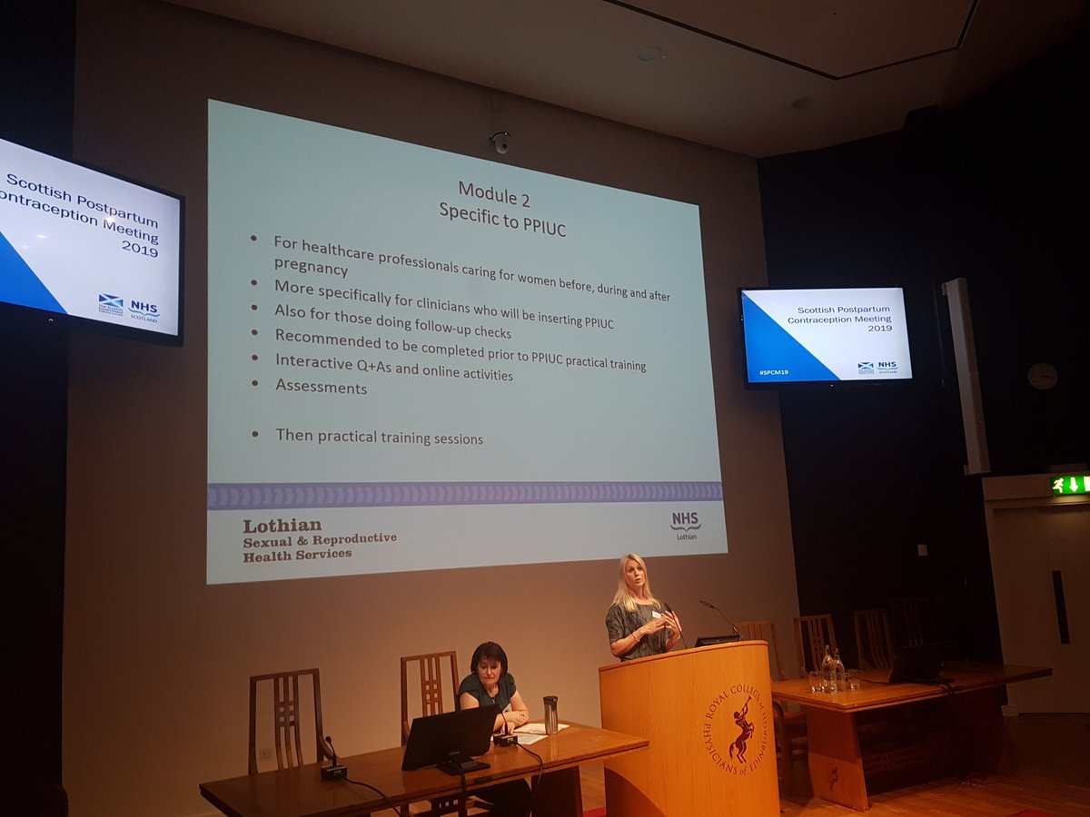 katiebee111's tweet photo. Great news! Claire Nicol telling us about the new postpartum contraception LearnPro module that has been launched today! #SPCM19 #postpartumcontraception https://t.co/d39rqM2Cac