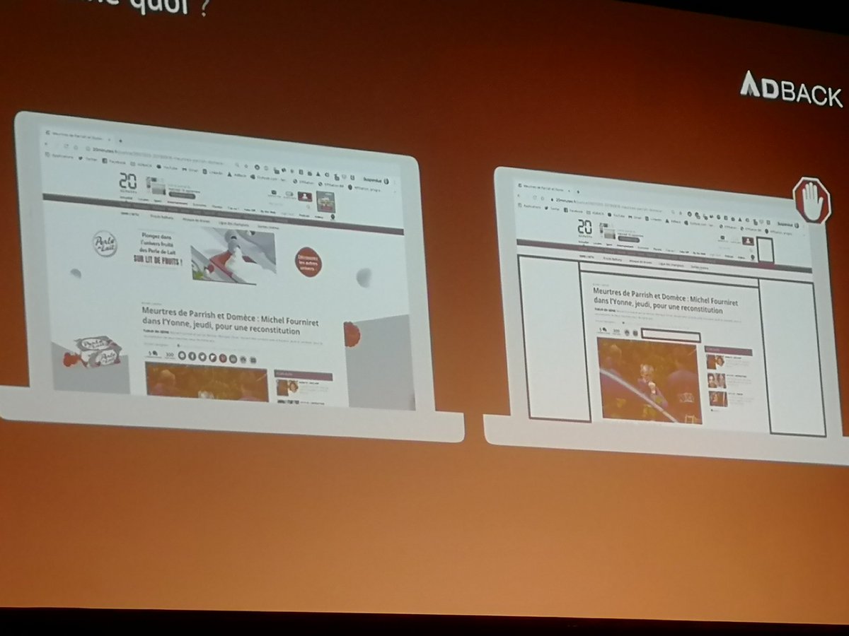 EkomAK's tweet image. Exemple de site avec et sans bloquer de publicité.

#WebinReims
