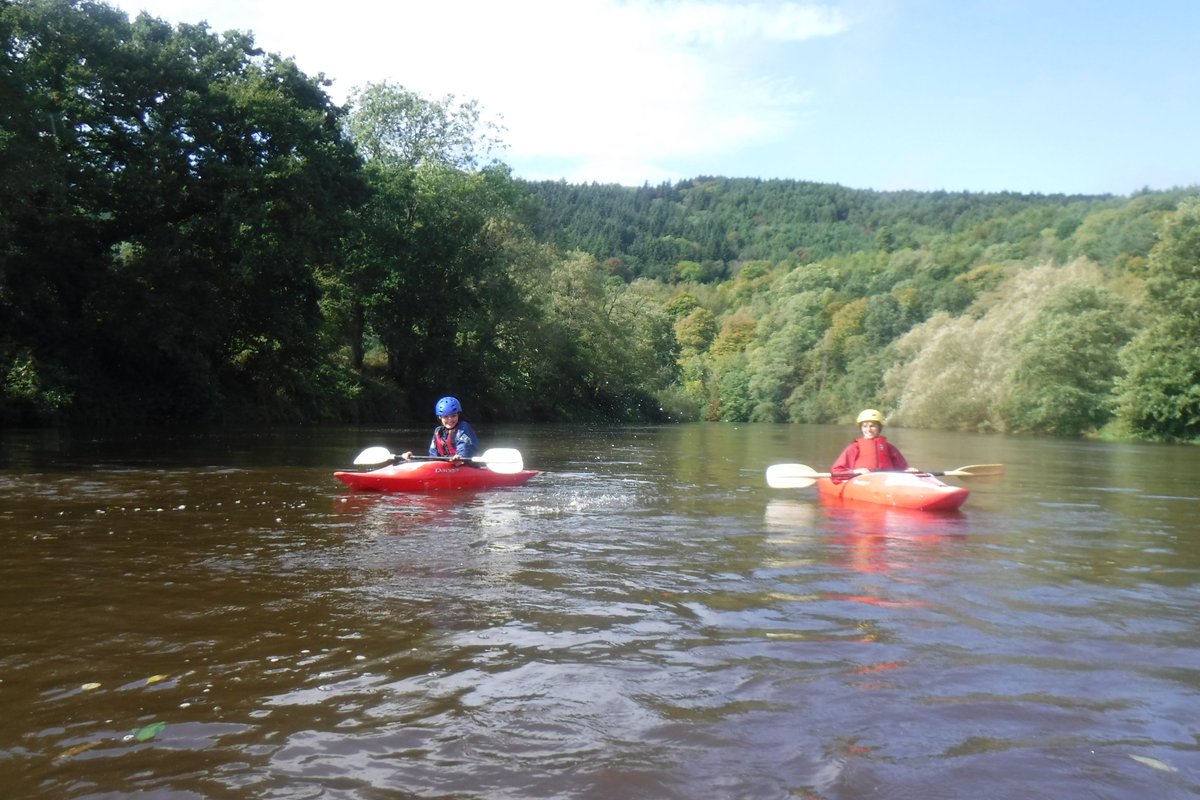 GC_OutdoorEd's tweet photo. #sunshine and #showers today on the #riverwye the level was #high so the #kayaks were cruising downstream. #deanwye #wyedean #gloscol #forestofdean #wyevalley #paddling https://t.co/bfwmia06sb