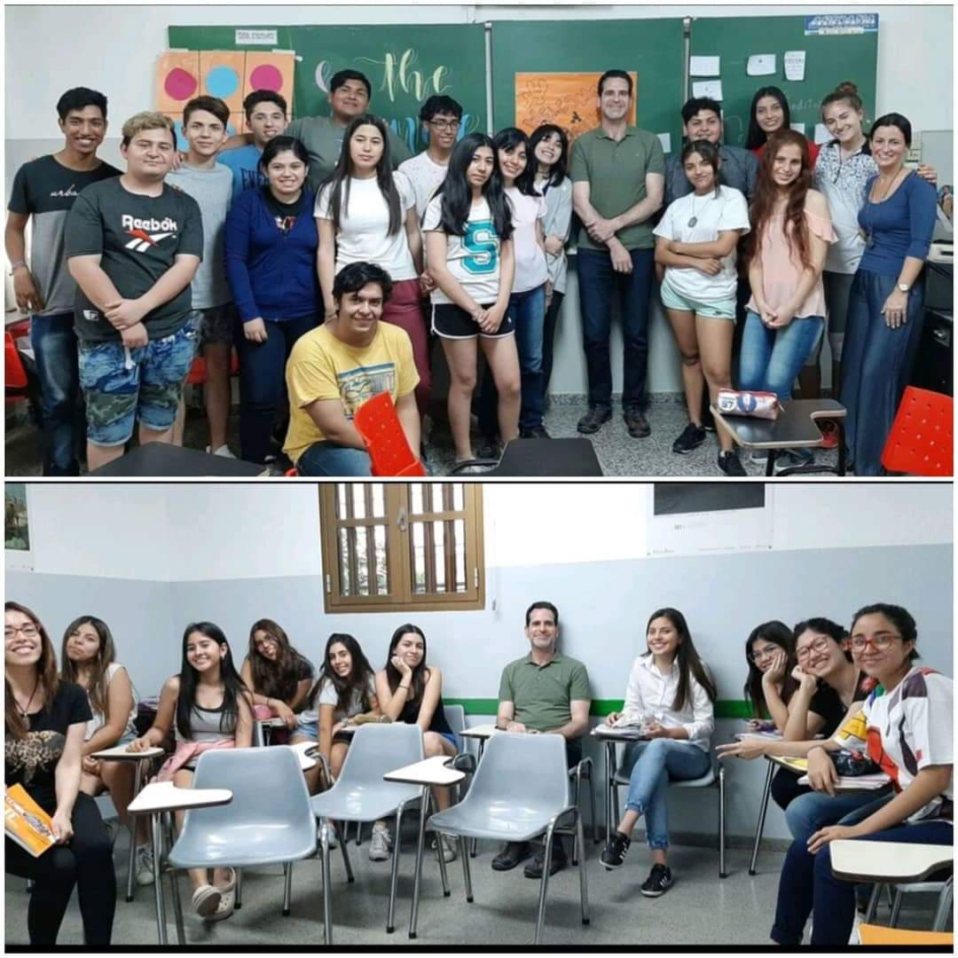 ASICANA's tweet photo. El Prof. David Williams, quien se encuentra en nuestro país como #englishlanguagefellow , uno de los programas que desarrolla  la @Embajadaeeuuarg, no está visitando.
Bienvenido David!! https://t.co/DPPn3f3bxY
