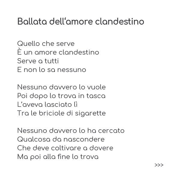 Demis Valle En Twitter Ballata Dell Amore Clandestino Tratto Da Milano Poesie Milano 16 By Demis Valle Poesie Versi Pensieri Parole Poesiadelgiorno Poesiaitaliana Poesiacontemporanea Poesia Scrittori Poeti Scrittoriemergenti